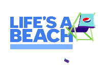 beach chair Sticker by Pepsi #Summergram