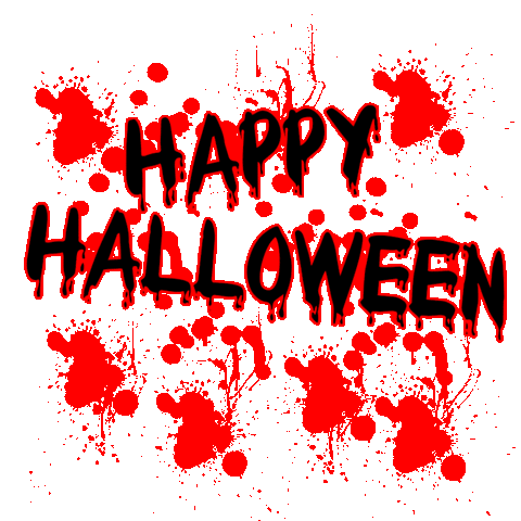Halloween Blood Sticker by Pingüina Lectora;