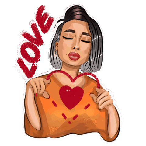 Love You Kiss Sticker