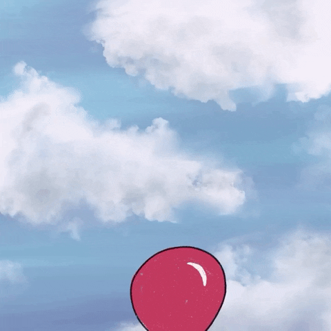 Happy Red Balloon GIF