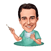 drmarceloalmeida medico animacao caricatura sorrindo Sticker