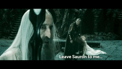 kittypurry giphygifmaker lotr lord of the rings saruman GIF