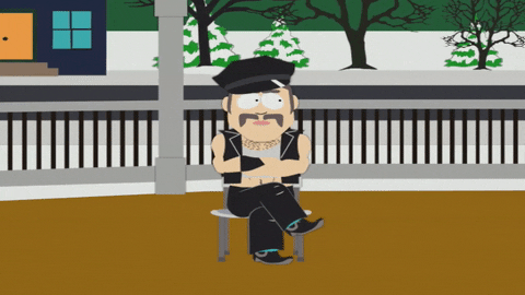 sitting mr. slave GIF by South Park 