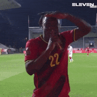 Celebration Belgium GIF by ElevenSportsBE