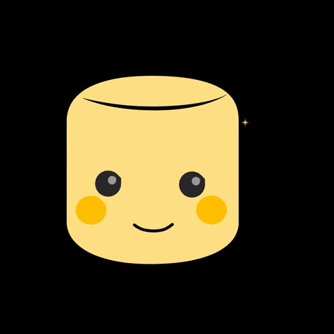 d_hg giphyupload marshmallow quinno golden marshmallow GIF