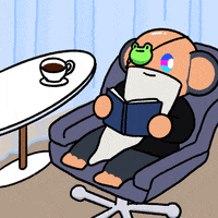 Coffee Relaxing GIF by Chimpers
