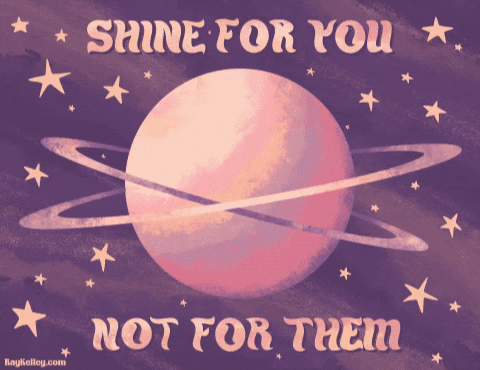 raykelley space stars shine planet GIF