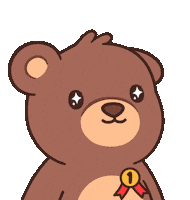 Teddy Bear Win Sticker by BEARISH