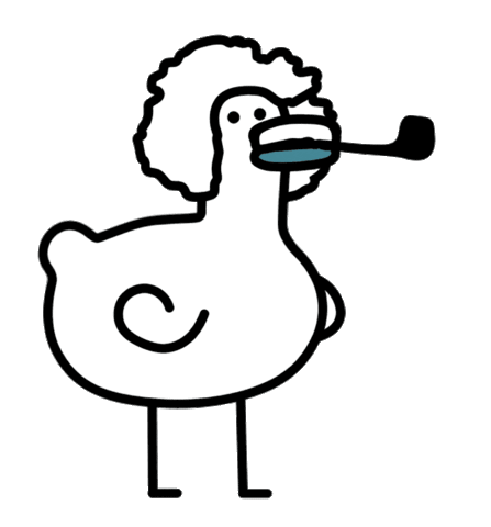 wordduck giphyupload dancing smoking duck Sticker