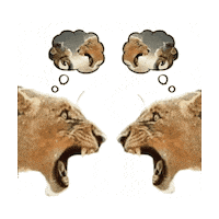 Thinking Looking At A Mirror Sticker