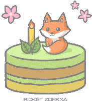 Happy Fox Sticker
