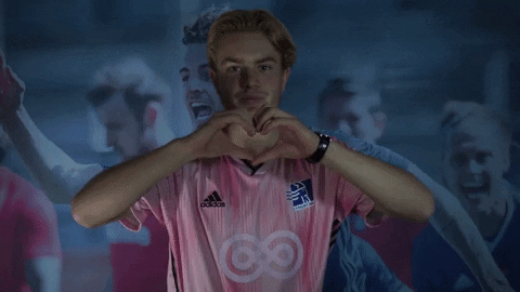 Love You Heart GIF by Lyngby Boldklub