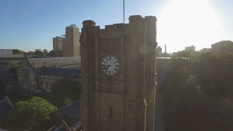 unimelb giphygifmaker architecture unimelb clock tower GIF