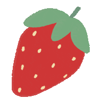 jwildflower summer fresh strawberry jwildflower Sticker