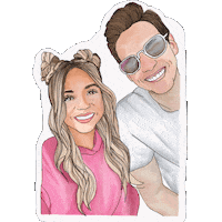 Couple Jordan Sticker by Dani Austin