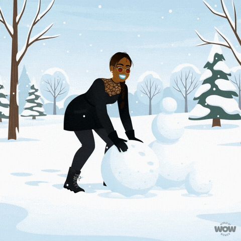 Snowy Day Wow GIF by World Of Women
