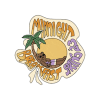 Midnight Breakfast Sticker by Barnard College