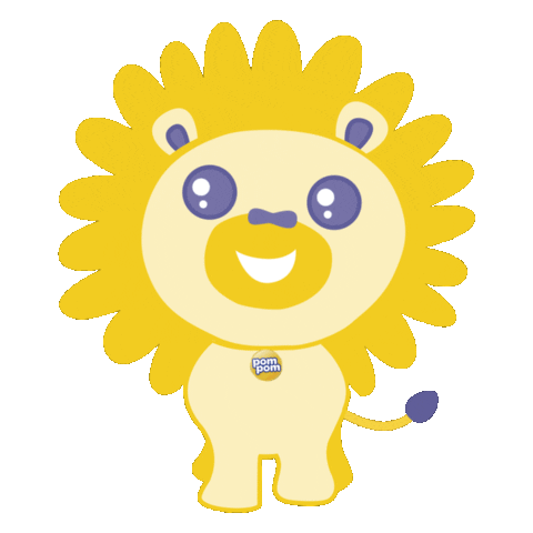 PomPomFraldas leao pompom pom pom leaozinho Sticker