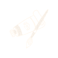 sostrenegrene creative diy pensel farve Sticker