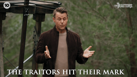 Challenge GIF by The Traitors Australia