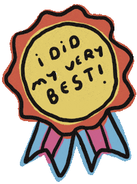 Awesome I Did My Best Sticker by sembangsembang