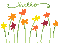 Flowers Hello Sticker by OneSquigglyLine