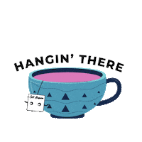 getausum cup tea time chai green tea Sticker