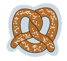 kpham21 new york city pretzel nyc street food nyc pretzel Sticker