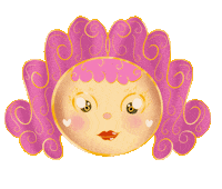 LinixArtGallery pink kawaii sweet glitter Sticker