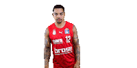 Justin Robinson Sticker by Bamberg Baskets