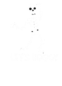 Skeleton Lets Boogy Sticker by Two And Moon Designs