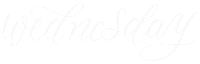 Wednesday Calligraphy Sticker