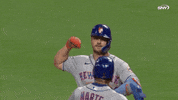 New York Mets Fist Bump GIF by SNY