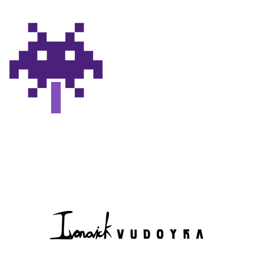Invader Sticker
