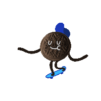 treloso power skate biscoito treloso Sticker