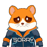 Sorry Excuse Me Sticker by Hamieverse