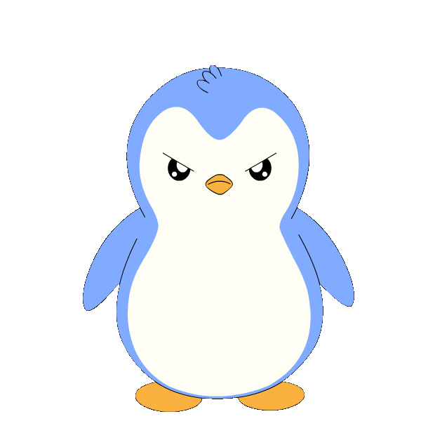 Angry Penguin Sticker by Pudgy Penguins