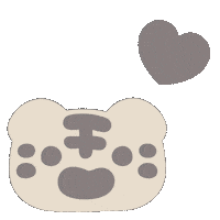 White Tiger Love Sticker