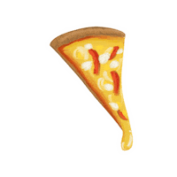 Hungry Pizza Sticker by sollunatic