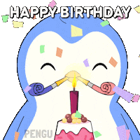 Happy Birthday Sticker by Pudgy Penguins
