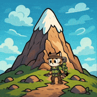 Mountains Hiking GIF by Hero Galaxy NFT