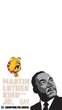 Martin Luther King Jr Bulldogs Sticker by GLIAC