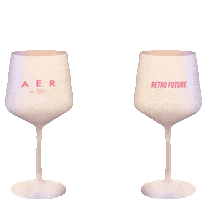 retrofuturebabe wine glass rfb retro future retro future babe Sticker