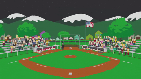 baseball audience GIF by South Park 