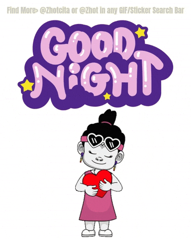Good Night Bedtime GIF by Zhotcita