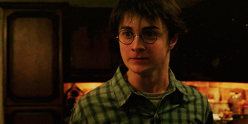 frustrated harry potter GIF