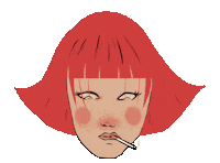 Horror Smoke Sticker