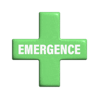 Cross Emergency Sticker by LS528