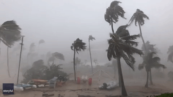 Beachfront on Saint Thomas Battered by Hurricane Dorian