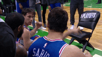 High Five Nba Playoffs GIF by NBA
